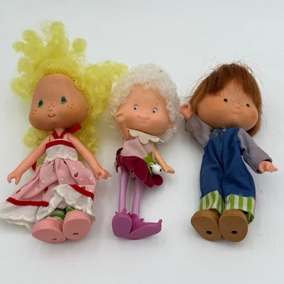 Vintage Strawberry Shortcake Doll 11pc Kenner 1980s Huckleberry Pie Blueberry - Picture 7 of 10
